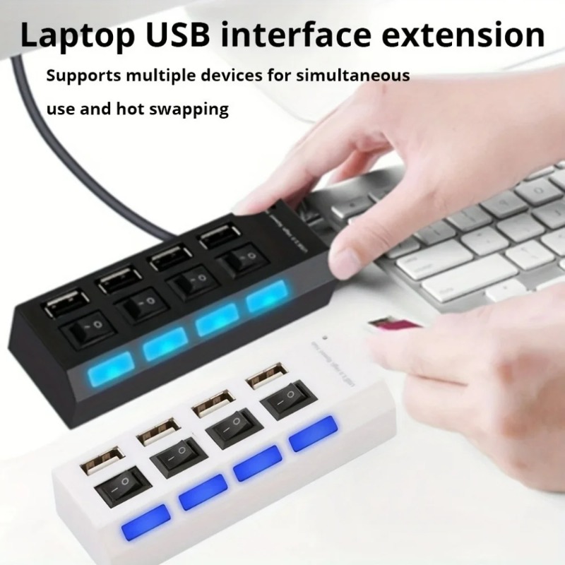 USB 2.0 Hub 4/7 Port Splitter  - Laptop Accessories Macbook review and price