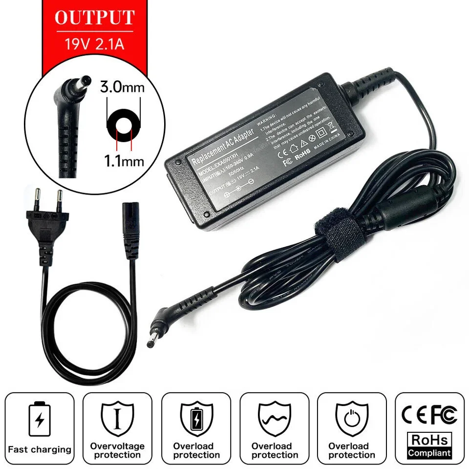 19V 2.1A 40W Laptop Ac Adapter - Laptop Accessories Shop review and price