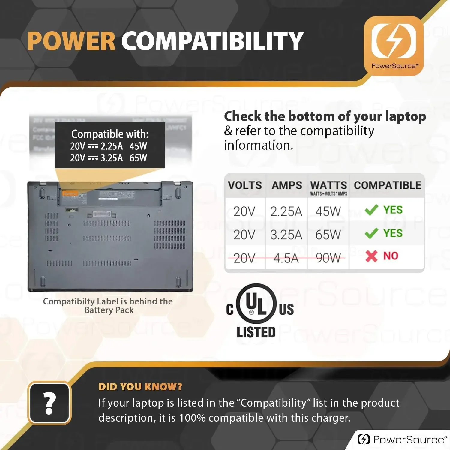 20V 3.25A Laptop AC Adapter Ch - Laptop Accessories Shop review and price