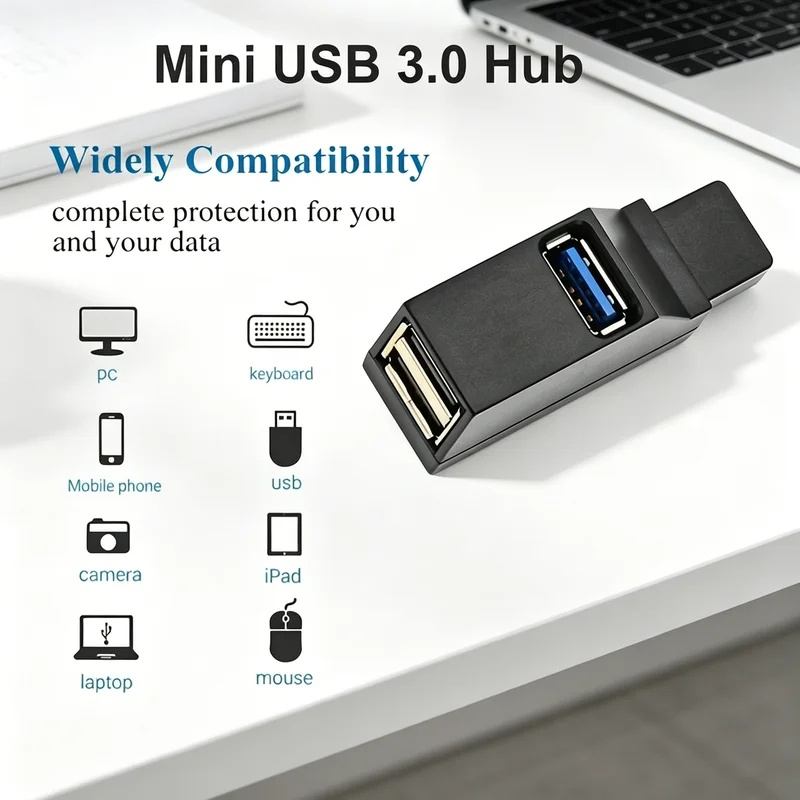 USB 3.0 2.0 Rotatable 3 Ports  - Laptop Accessories Macbook review and price