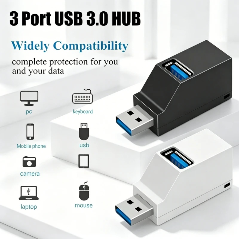 USB 3.0 2.0 Rotatable 3 Ports  - Laptop Accessories Macbook review and price