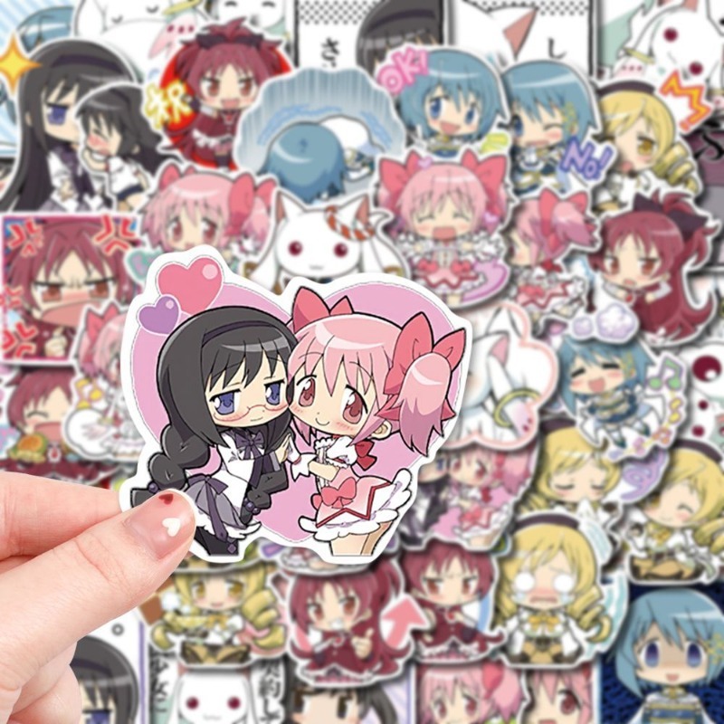 48 PCS Cartoon Puella Magi Mad - Laptop Accessories Decoration review and price