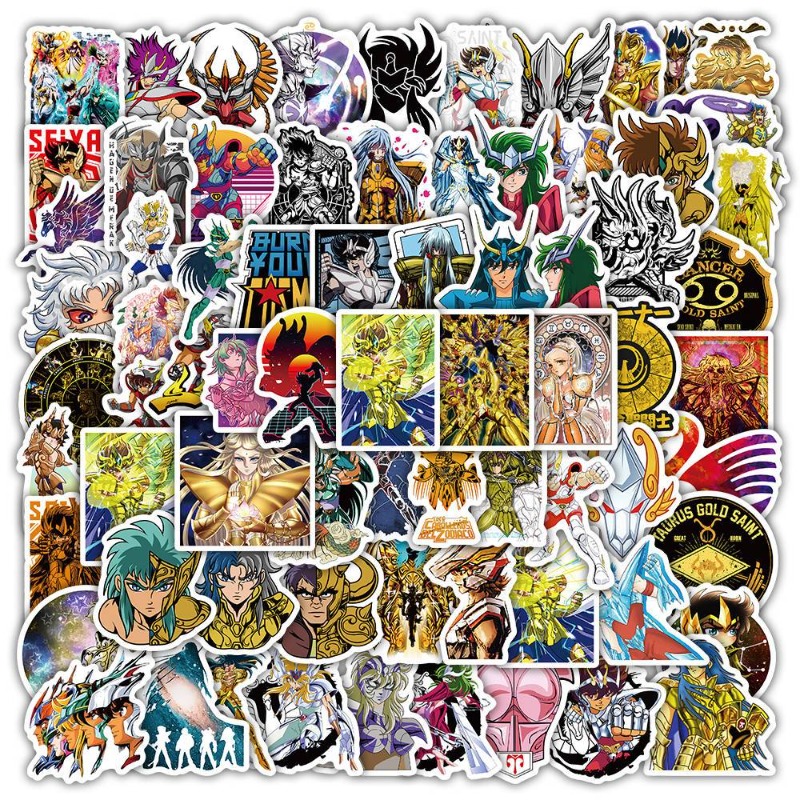 101Pcs Saint Seiya Anime Stick - Laptop Accessories Decoration review and price