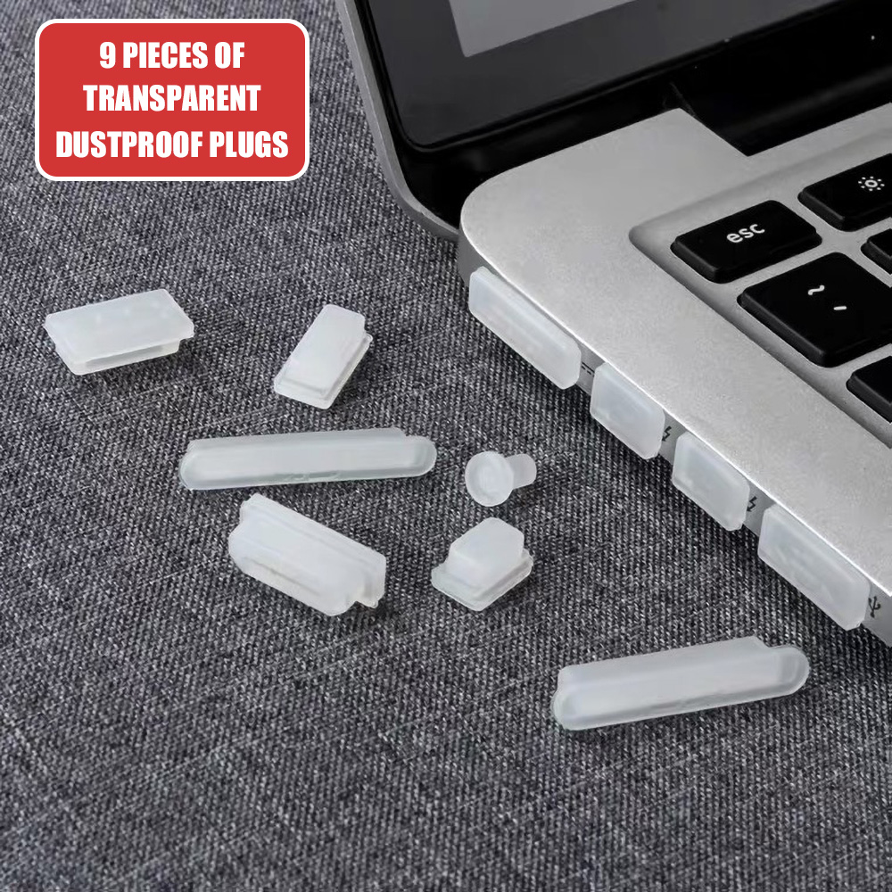 9-Pcs Anti Dust Dirt Plug for  - Laptop Accessories Macbook review and price