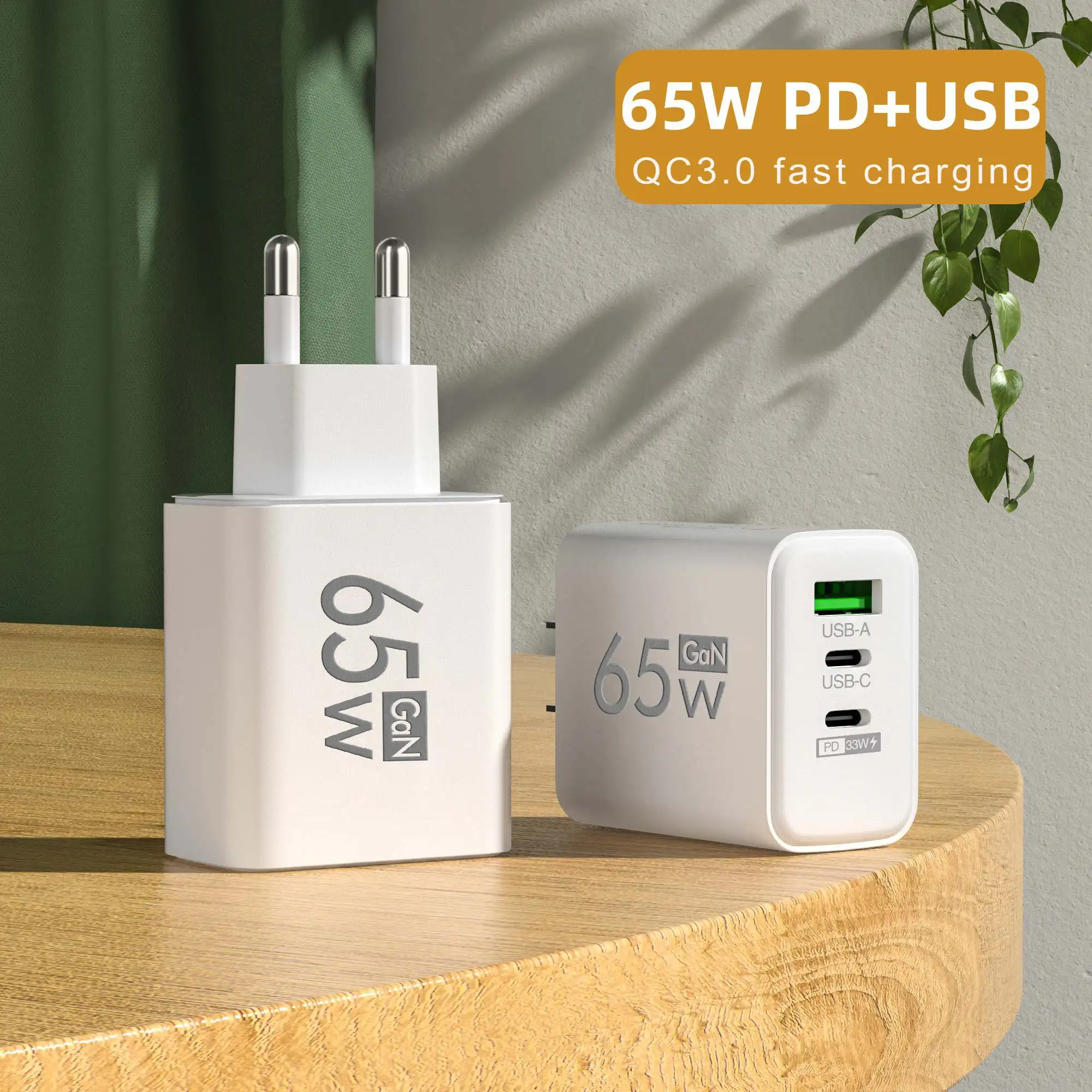 Foldable 65W GaN 3‑Port USB‑C  - Laptop Accessories Macbook review and price