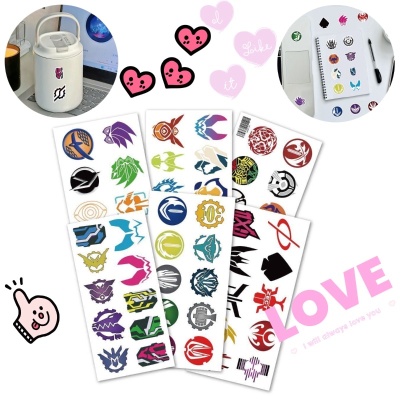 60 Sheets Kamen Rider Logo Sti - Laptop Accessories Decoration review and price